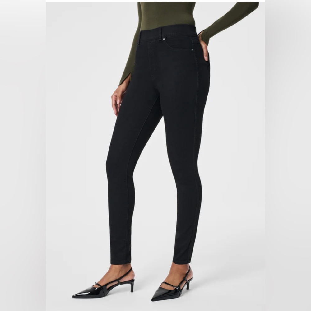 Spanx Jeans Womens Small‎ Black Spanxshape Everywear Ankle Skinny Spanks Stretch